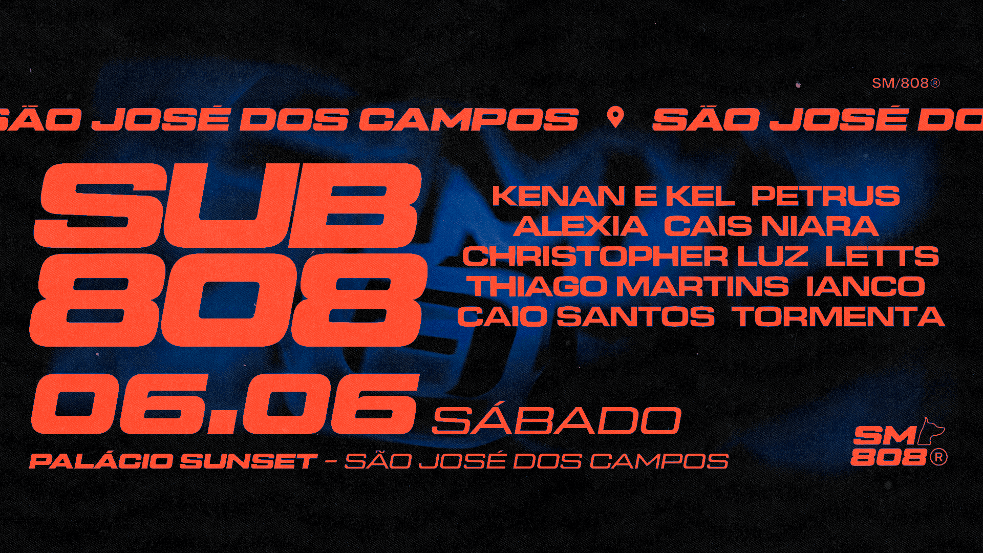 Flyer do evento SUBMUNDO 808 SÃO JOSÉ DOS CAMPOS